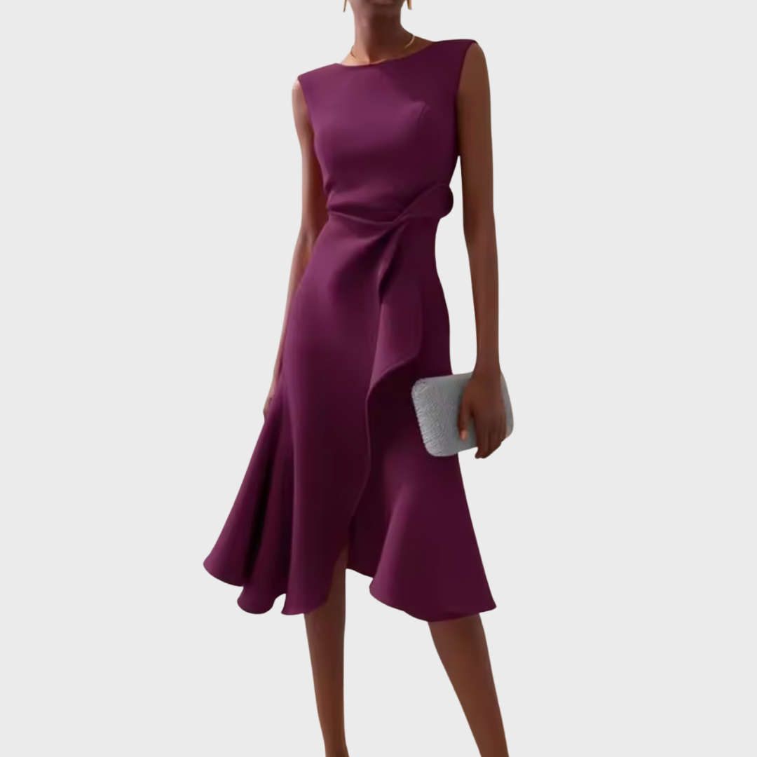 Heidi | Sleeveless Flowy Fitted-Waist Women Summer Midi Dress