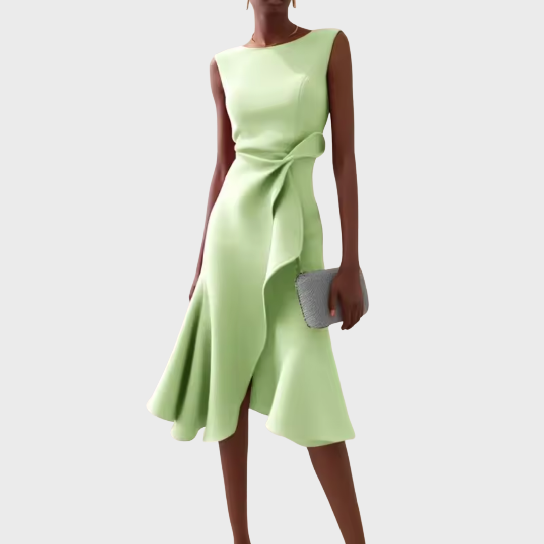 Heidi | Sleeveless Flowy Fitted-Waist Women Summer Midi Dress
