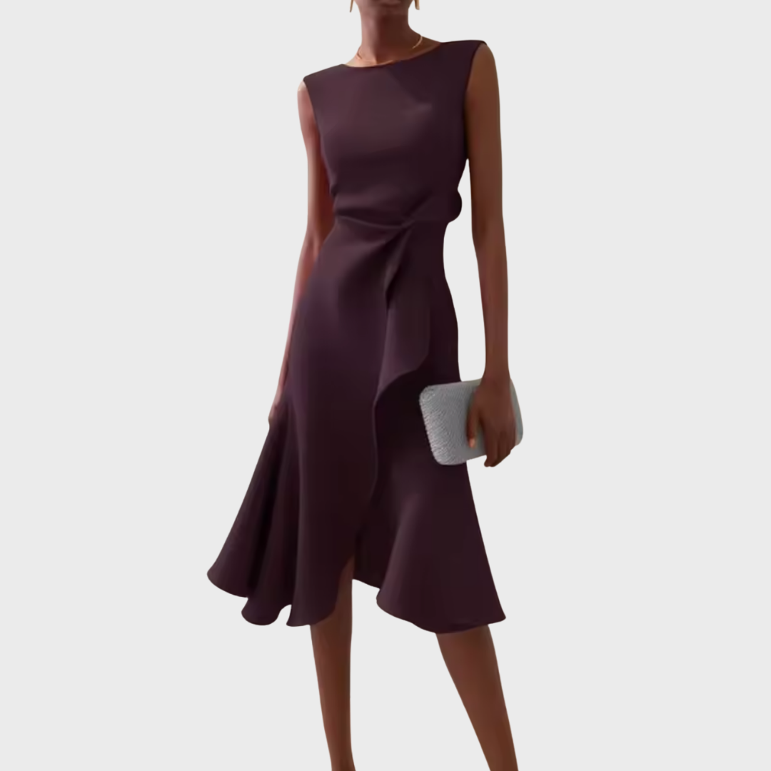 Heidi | Sleeveless Flowy Fitted-Waist Women Summer Midi Dress