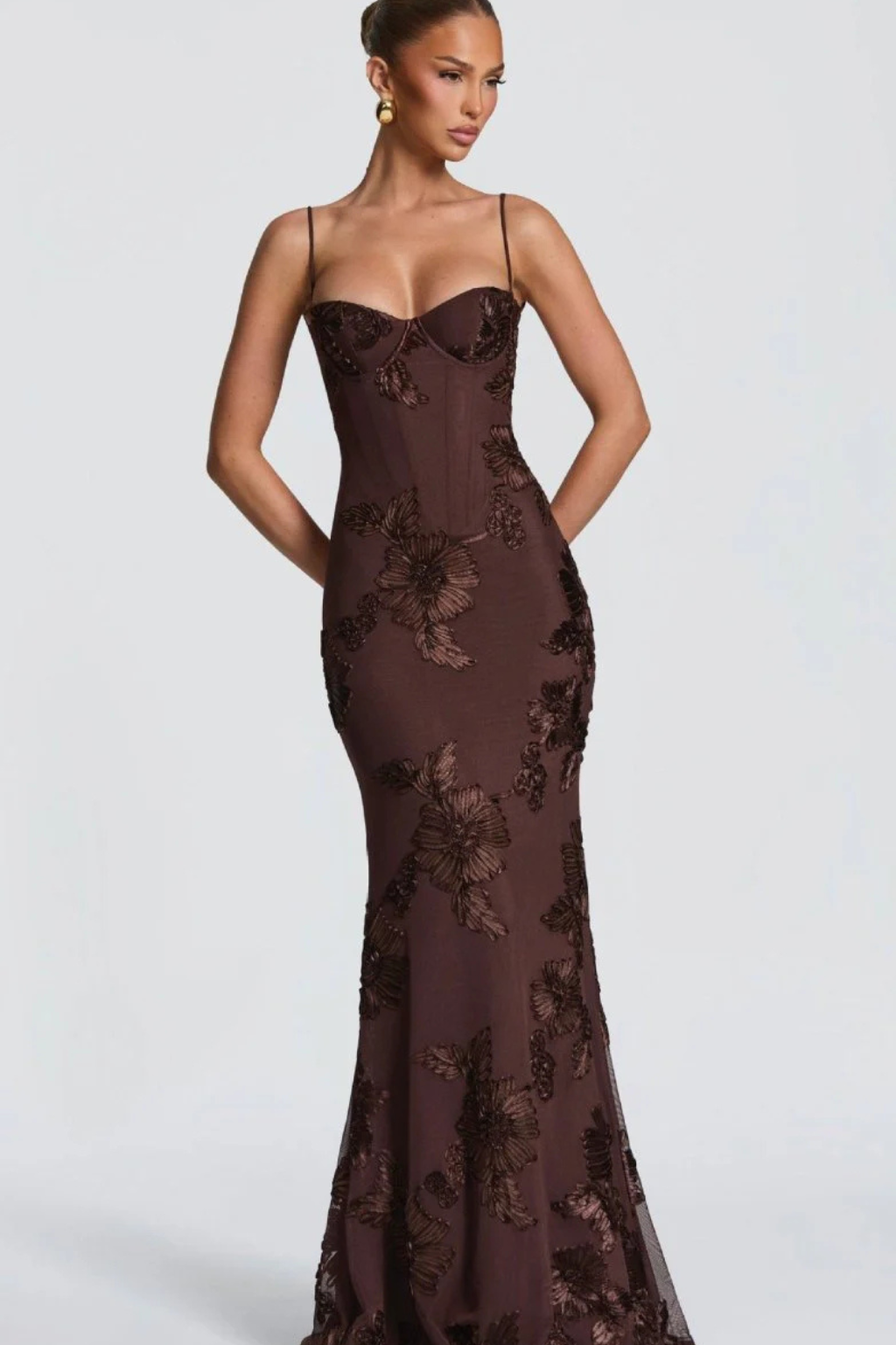Pearl | Embroidered Strapless Corset Mermaid Women Summer Maxi Dress