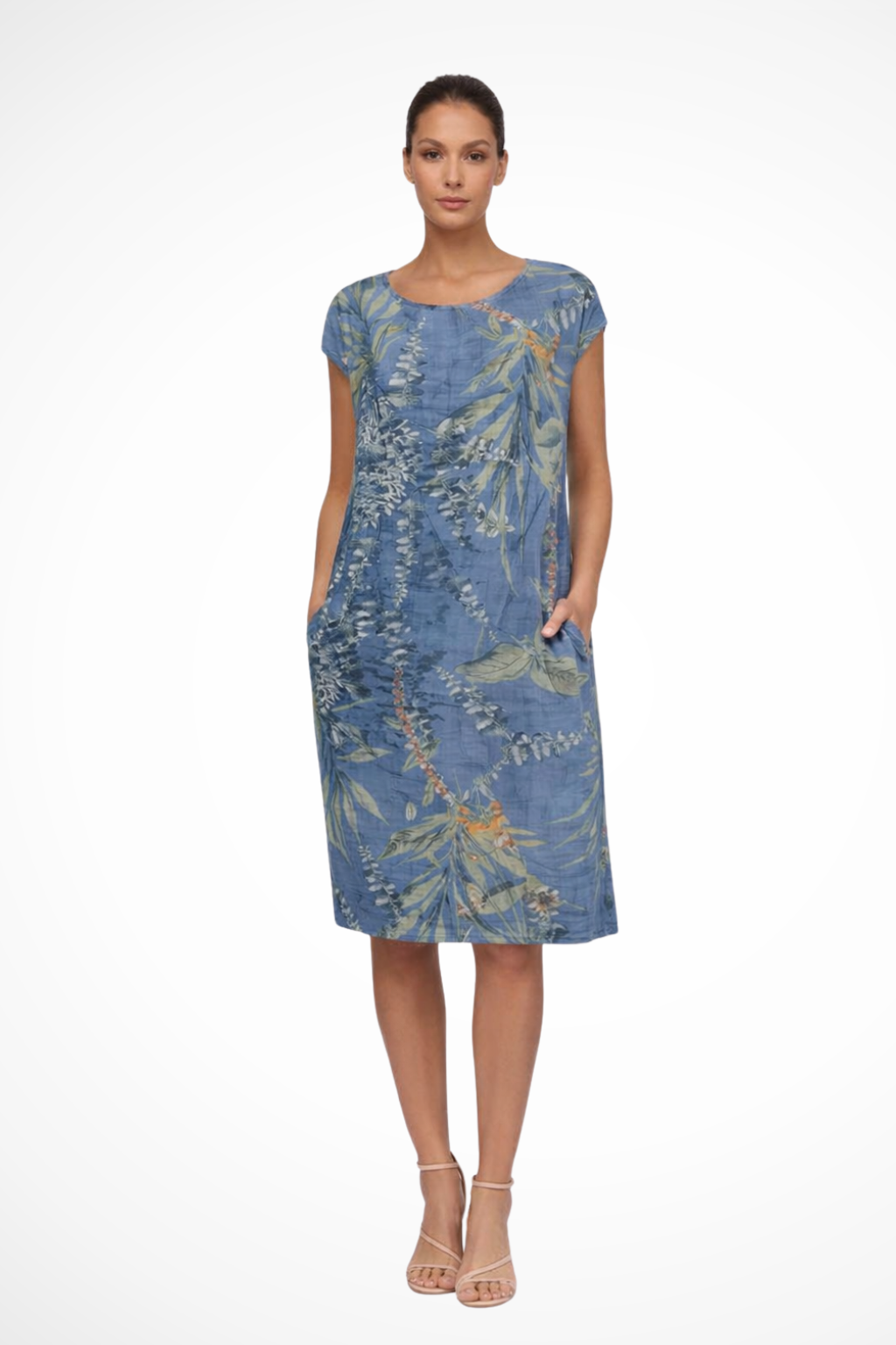 Ivy | Botanical Print Relaxed Shift Women's Summer Dress