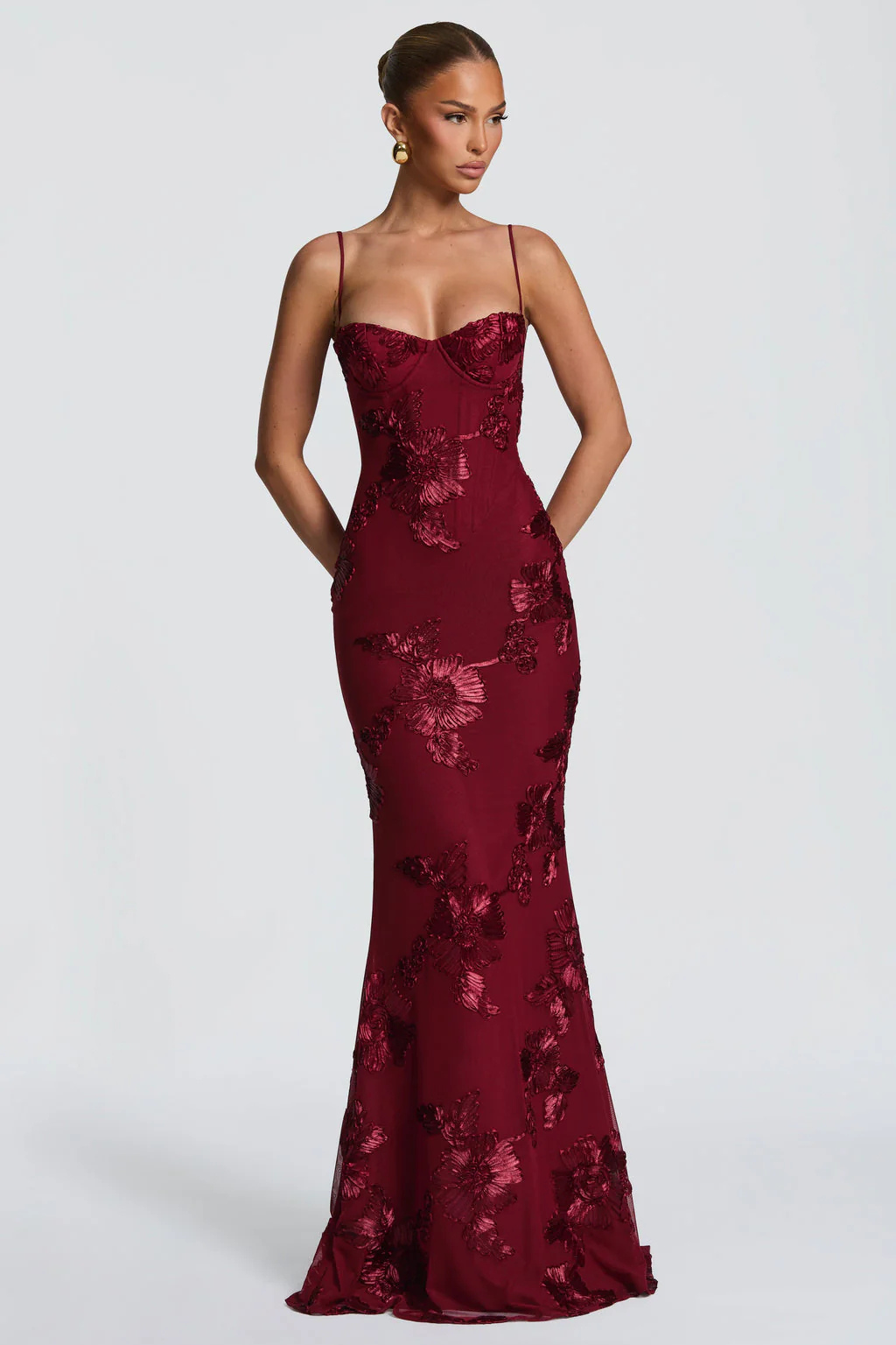 Pearl | Embroidered Strapless Corset Mermaid Women Summer Maxi Dress
