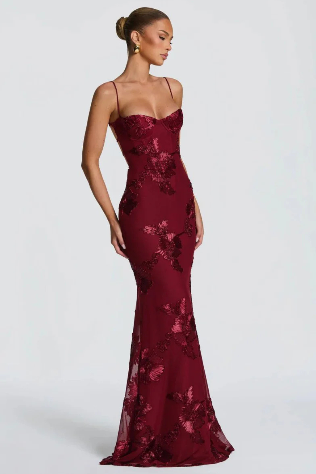 Pearl | Embroidered Strapless Corset Mermaid Women Summer Maxi Dress