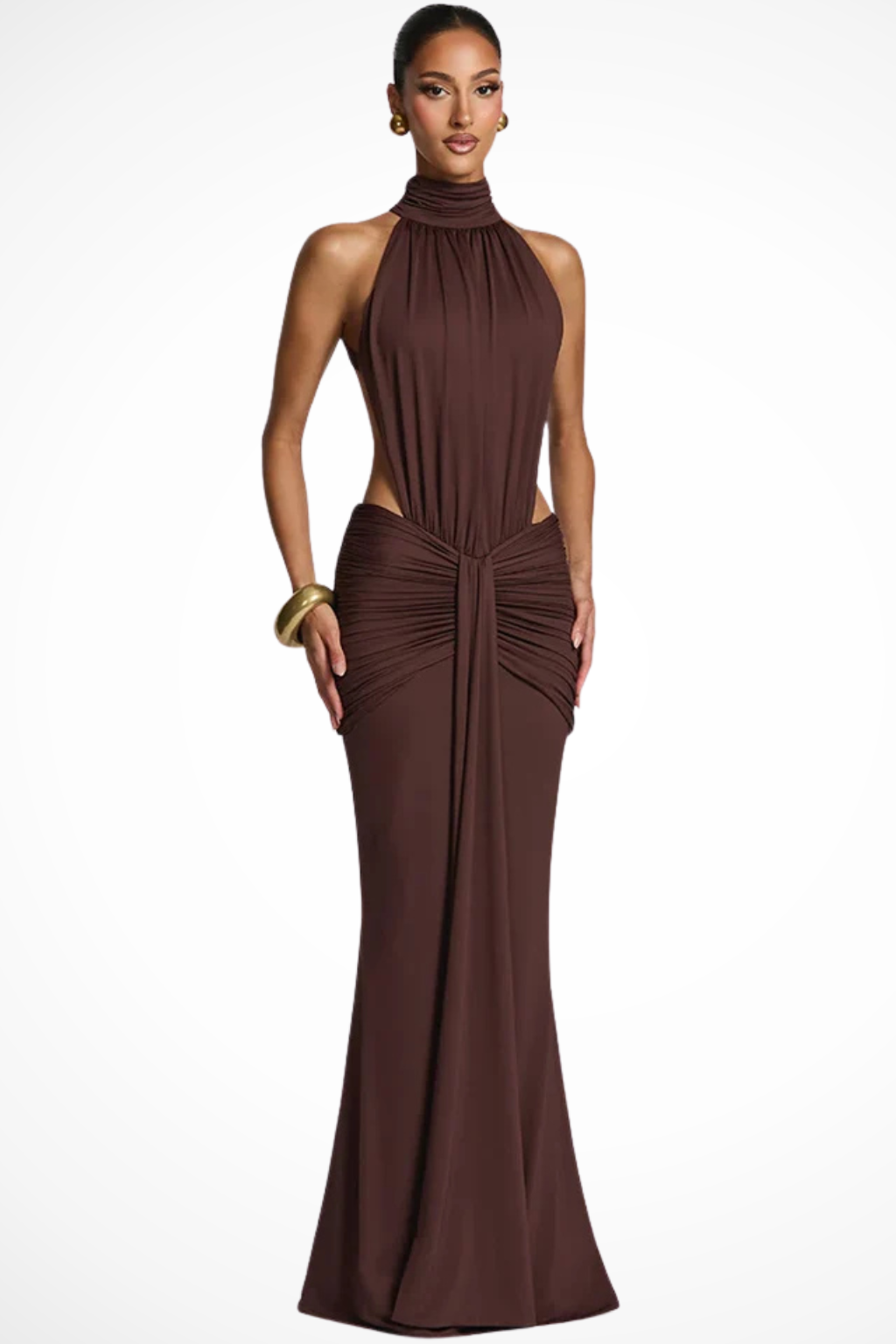 Romy | Halter Mermaid Open-Back Women Summer Maxi Dress