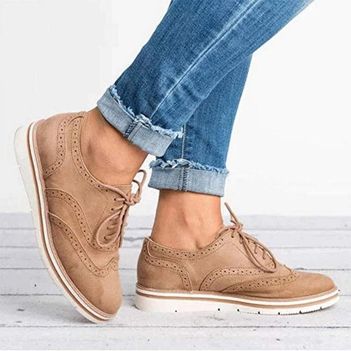 Bianca | Brogue Lace-Up Women Comfortable Sneakers