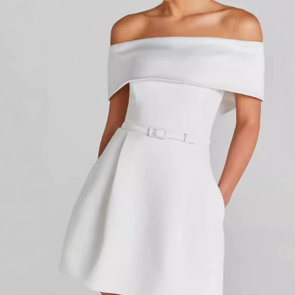 Kacey | Off-Shoulder Fit-and-Flare Women Summer Mini Dress