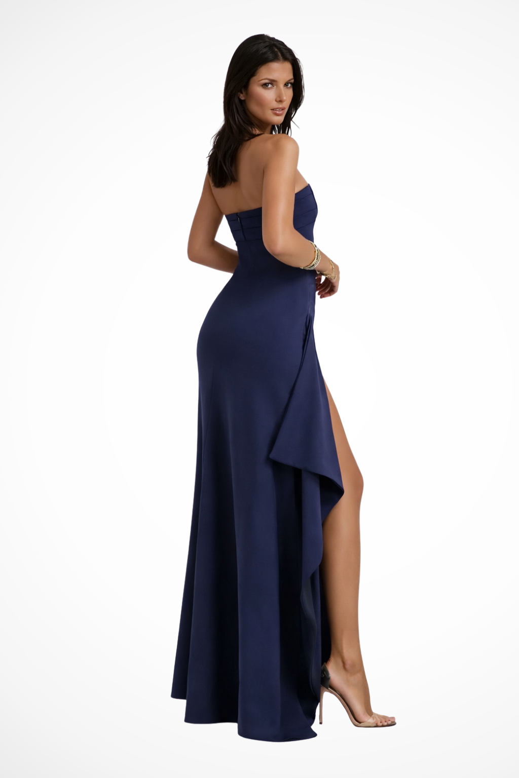 Demi | Strapless Sculpted Side-Slit Women Summer Maxi Dress