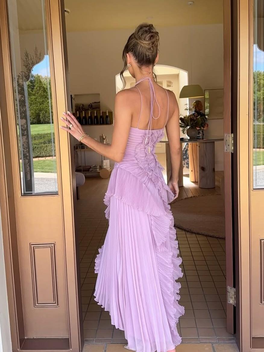 Tiana | One-Shoulder Cascading Ruffle Women Summer Maxi Dress