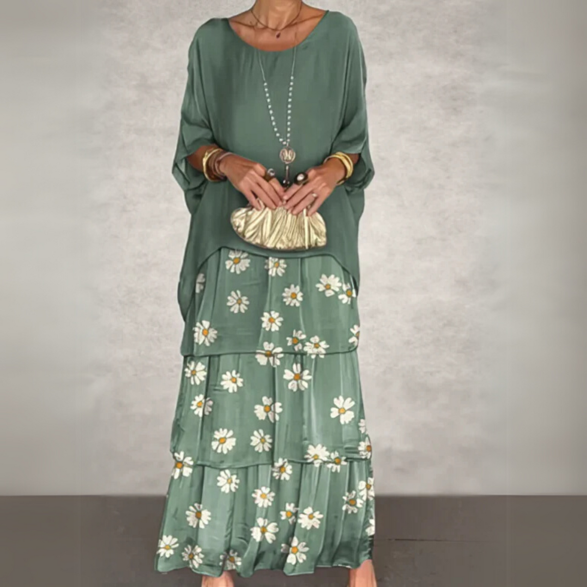 Beatrix | Boho Layered Loose-Fit Women Summer Maxi Dress