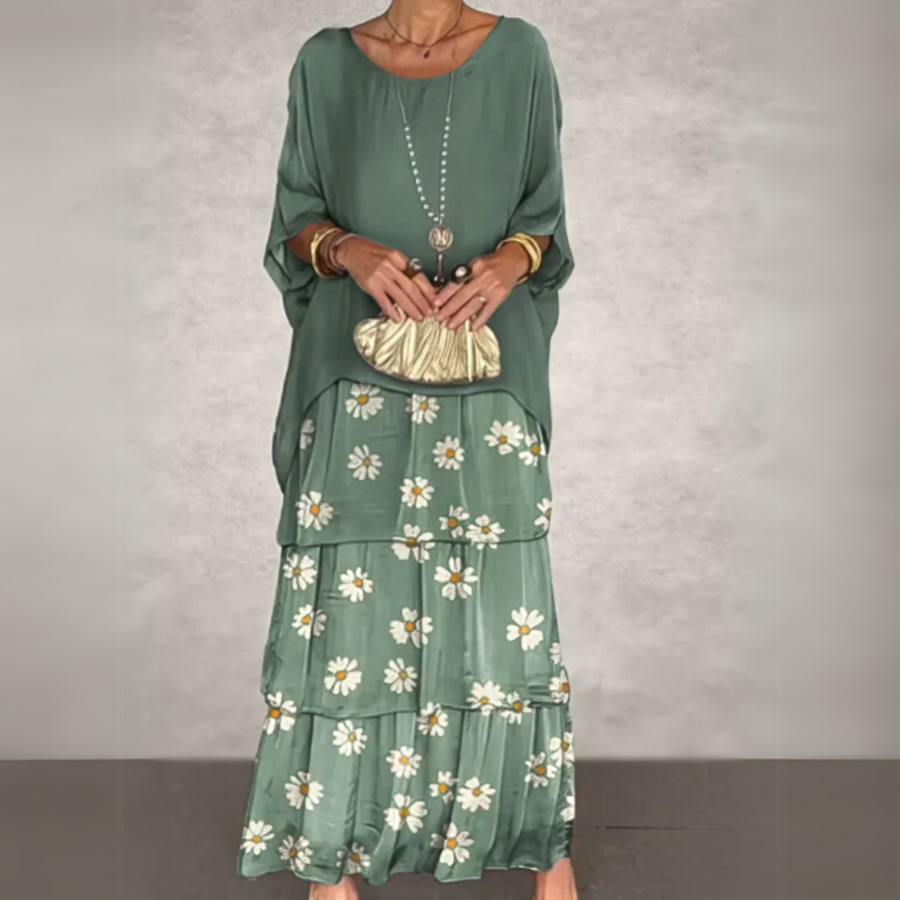 Beatrix | Boho Layered Loose-Fit Women Summer Maxi Dress