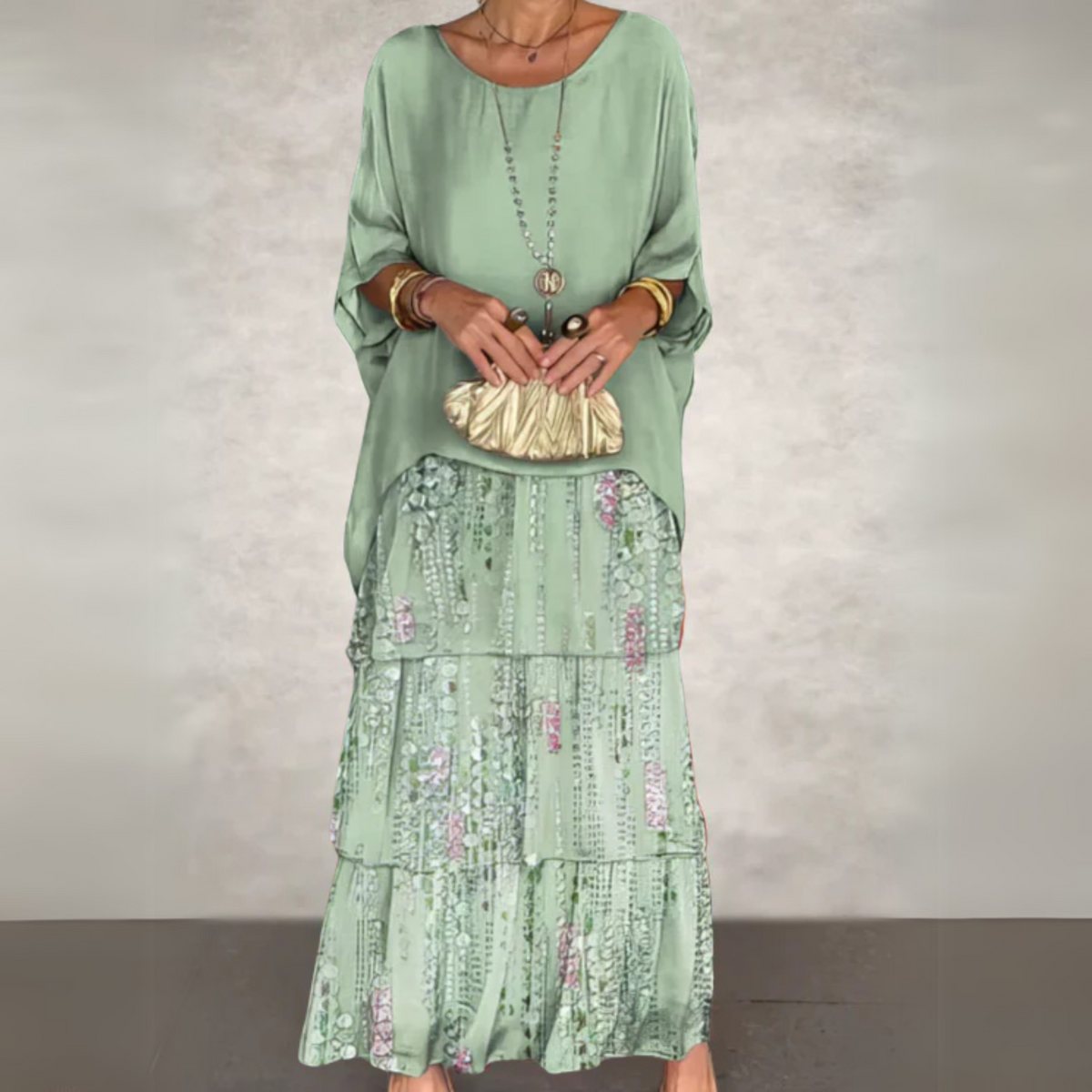 Beatrix | Boho Layered Loose-Fit Women Summer Maxi Dress