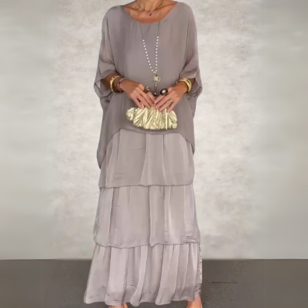 Beatrix | Boho Layered Loose-Fit Women Summer Maxi Dress