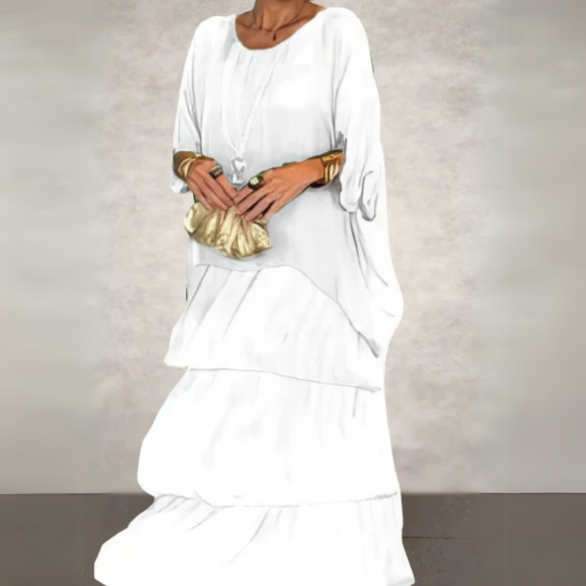 Beatrix | Boho Layered Loose-Fit Women Summer Maxi Dress
