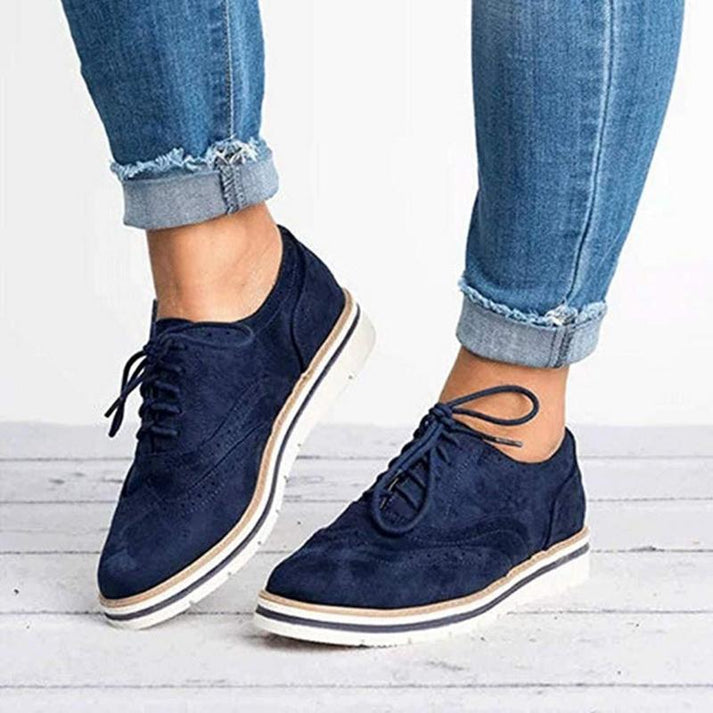 Bianca | Brogue Lace-Up Women Comfortable Sneakers