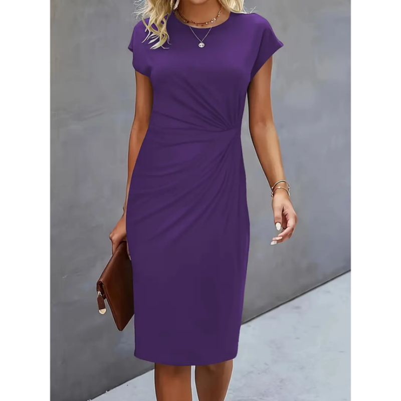Ava | Short-Sleeve Day-to-Night Women Summer Midi Dress