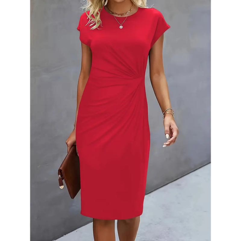 Ava | Short-Sleeve Day-to-Night Women Summer Midi Dress