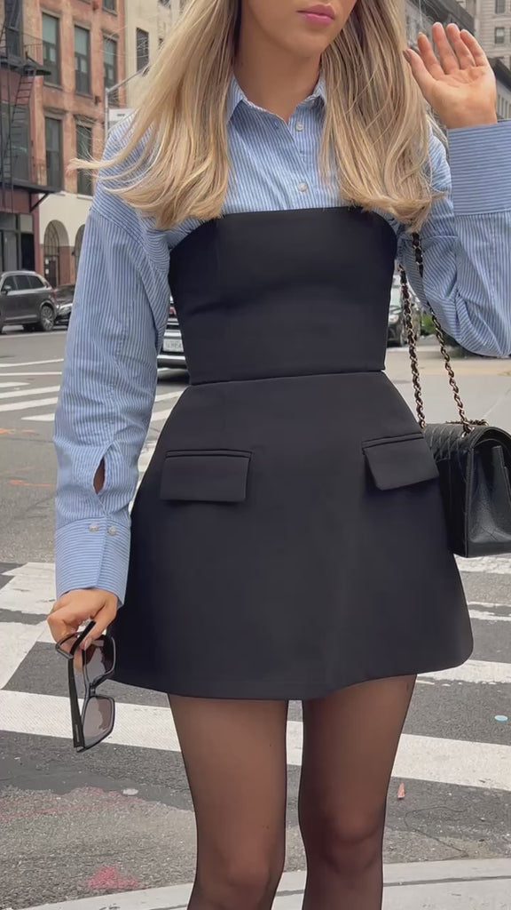 Jenna | Strapless A-Line Pocket Women Summer Mini Dress