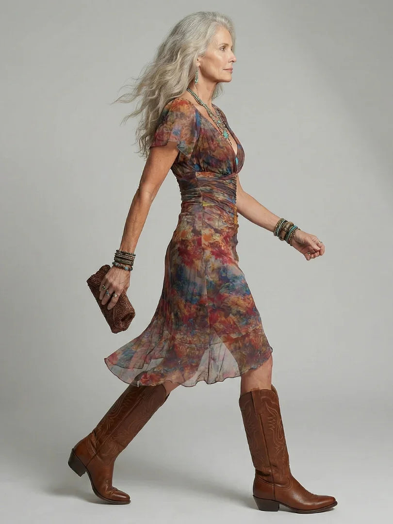 Blair | Halter Asymmetric-Hem Women Summer Midi Dress