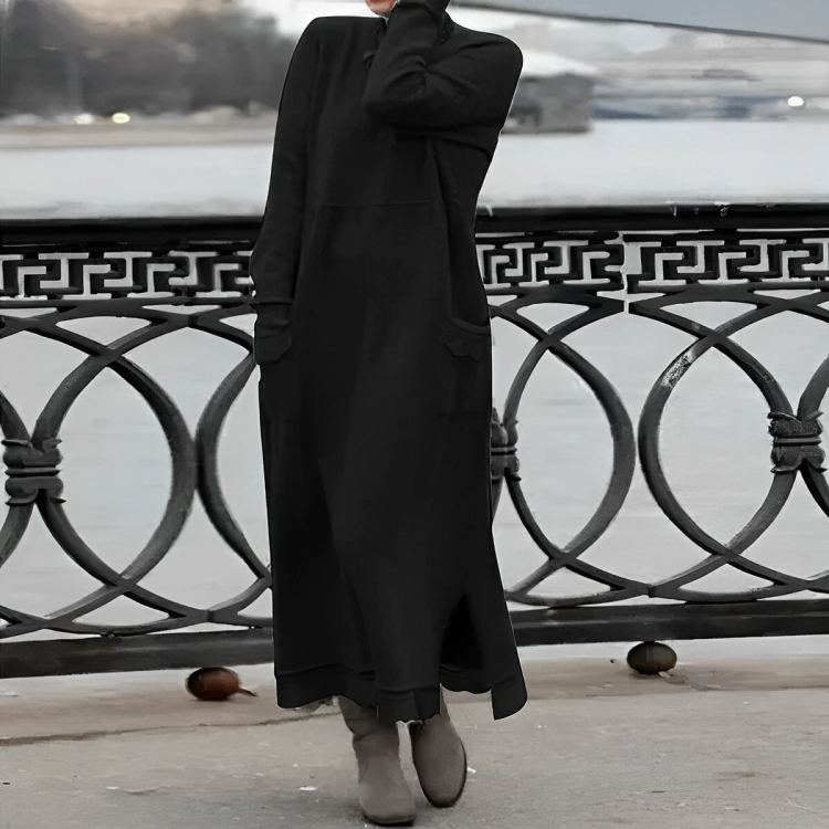 Ingrid | Tummy-Control Relaxed Women's Midi Dress for Winter