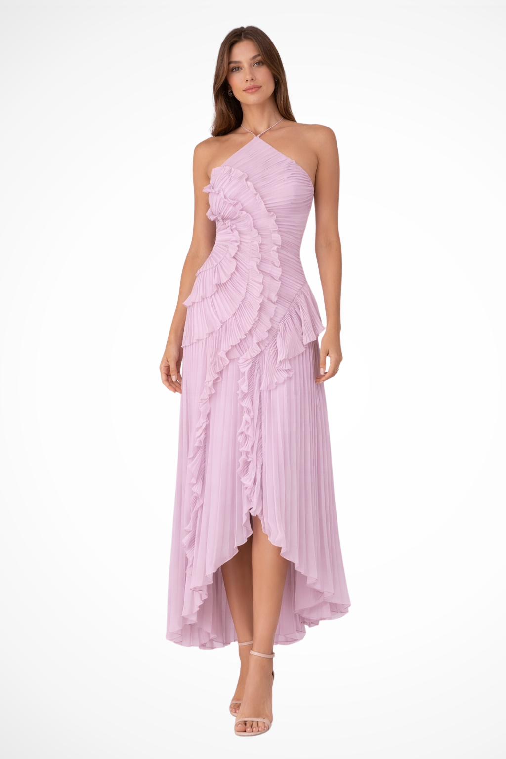Cleo | One-Shoulder Ruffle Asymmetric Women Summer Maxi Dress