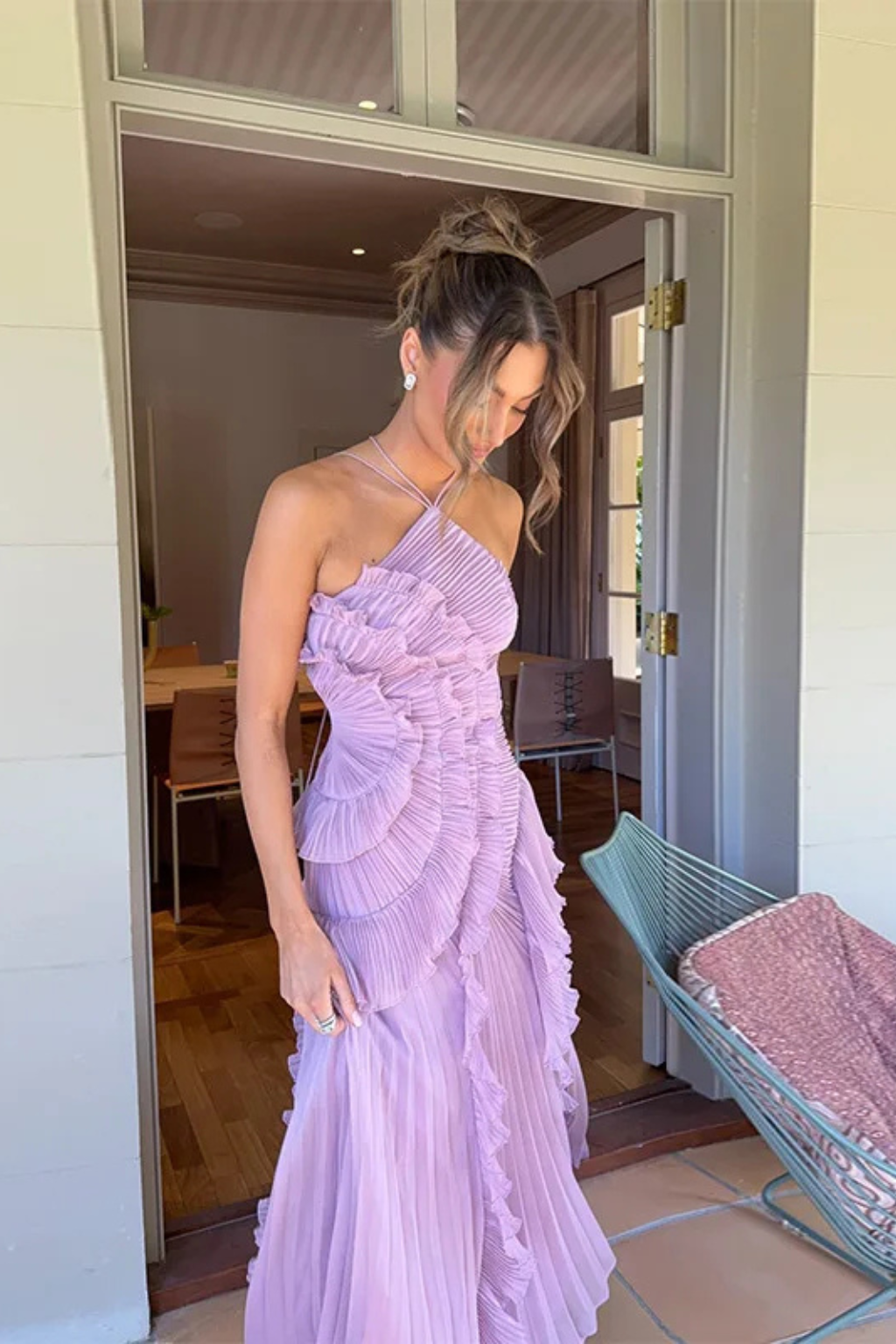 Cleo | One-Shoulder Ruffle Asymmetric Women Summer Maxi Dress