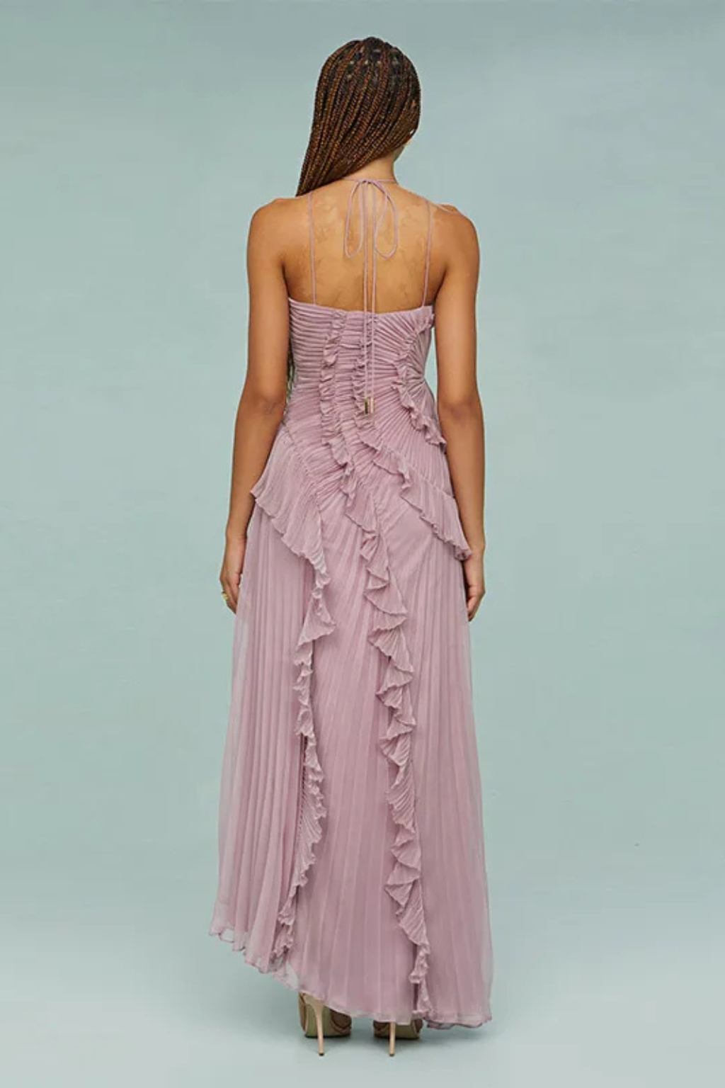Cleo | One-Shoulder Ruffle Asymmetric Women Summer Maxi Dress