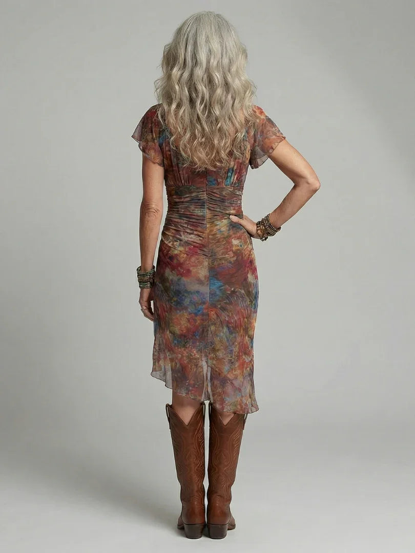 Blair | Halter Asymmetric-Hem Women Summer Midi Dress
