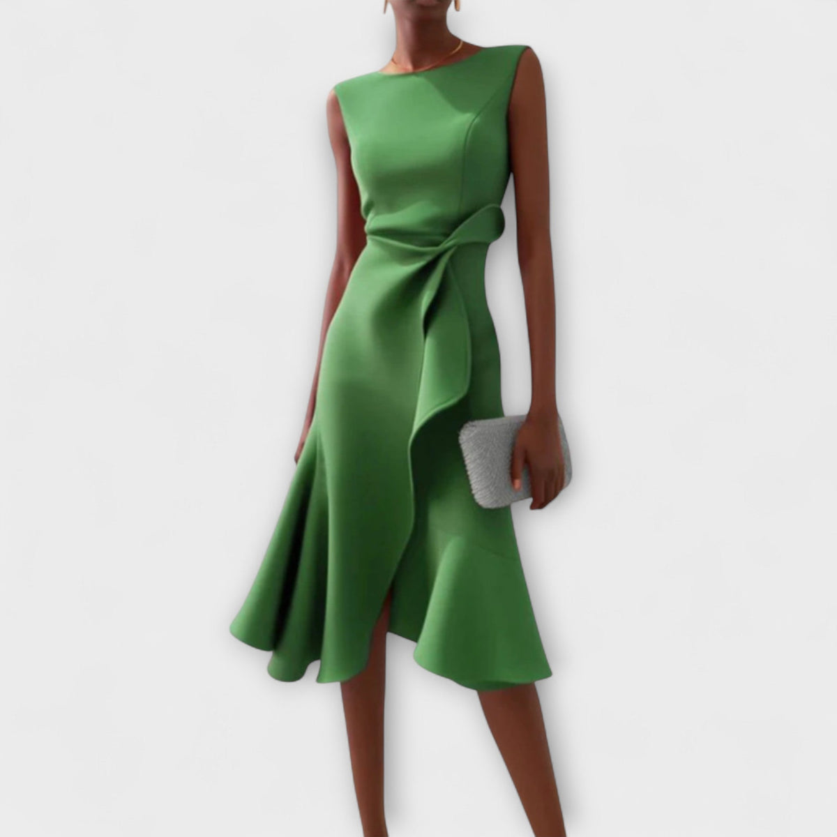 Heidi | Sleeveless Flowy Fitted-Waist Women Summer Midi Dress