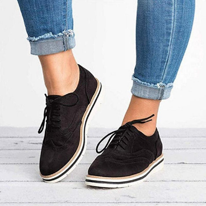 Bianca | Brogue Lace-Up Women Comfortable Sneakers