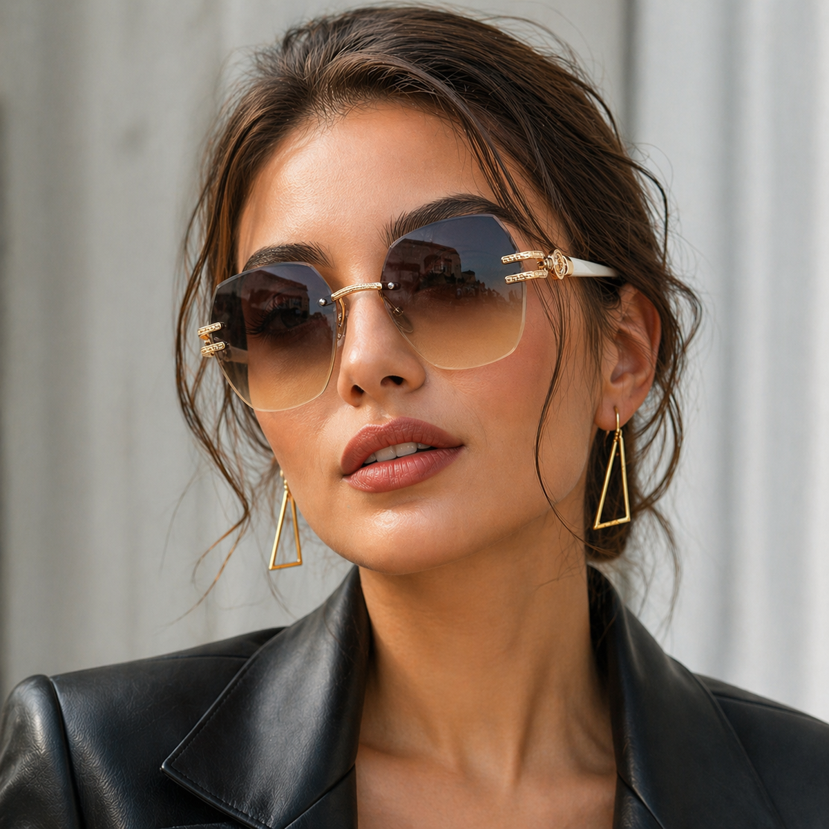 Amelia | Oversized Gradient Sunglasses