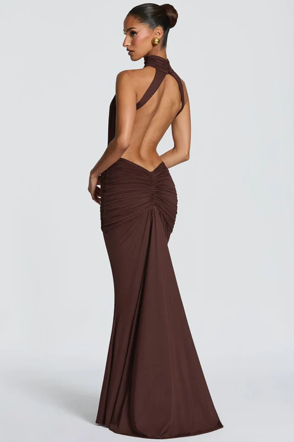Romy | Halter Mermaid Open-Back Women Summer Maxi Dress
