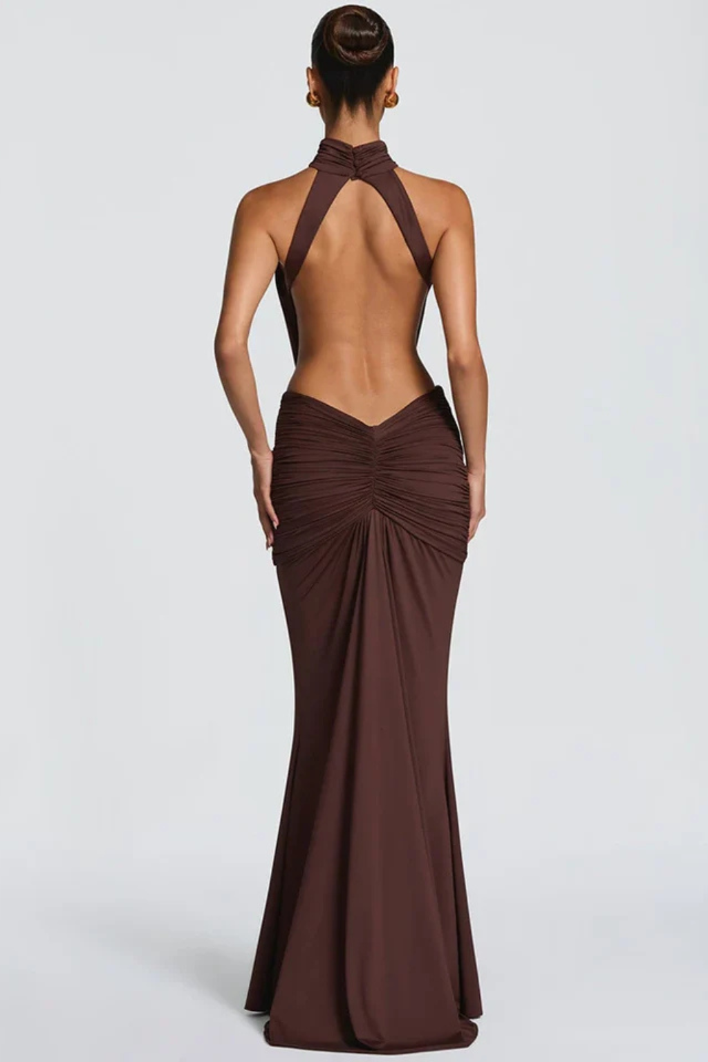 Romy | Halter Mermaid Open-Back Women Summer Maxi Dress