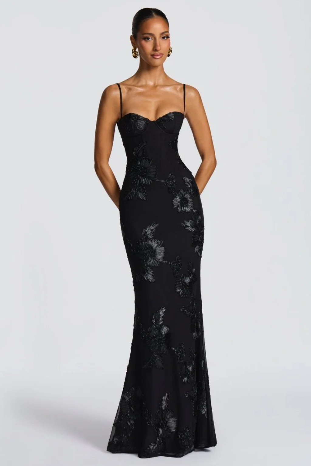 Pearl | Embroidered Strapless Corset Mermaid Women Summer Maxi Dress