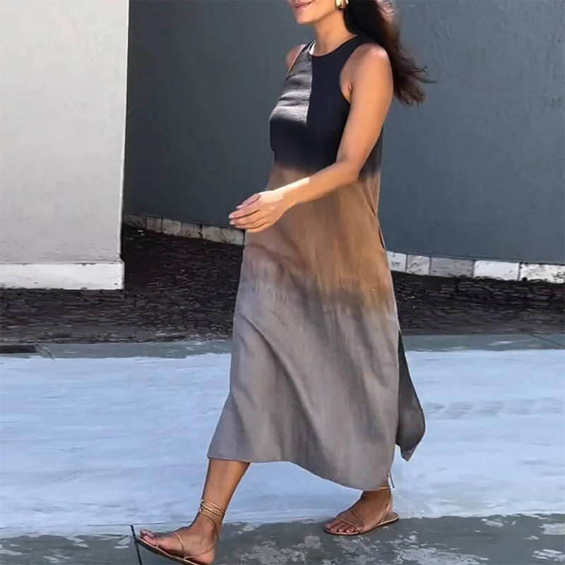 Phoebe | Ombre Gradient Sleeveless Women Summer Midi Dress