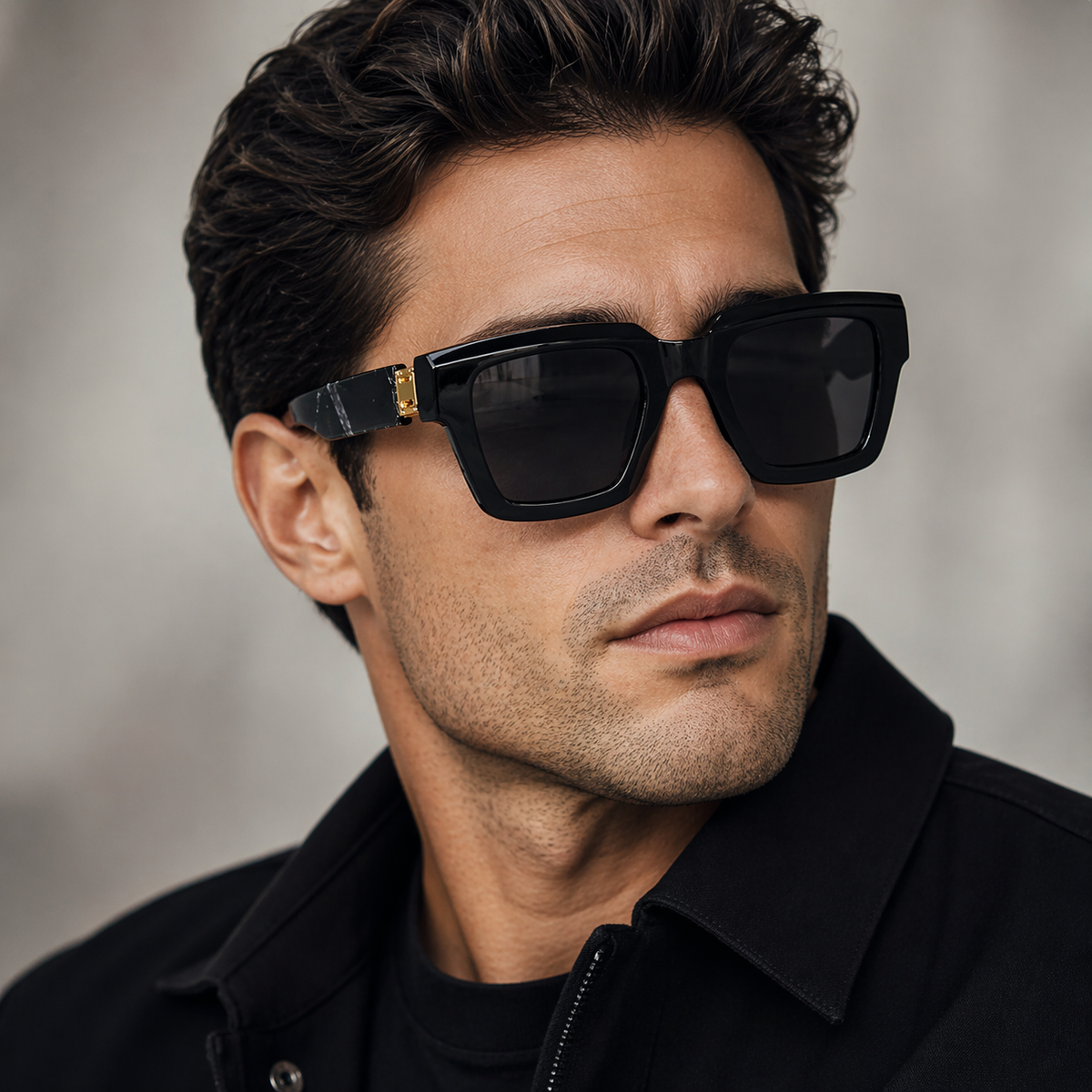 Victoria | Oversized Black Sunglasses