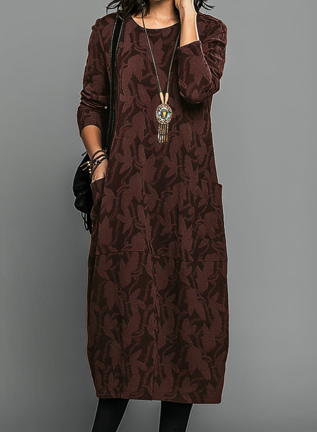 Grace | Long-Sleeve Elegant Silhouette Women Summer Midi Dress
