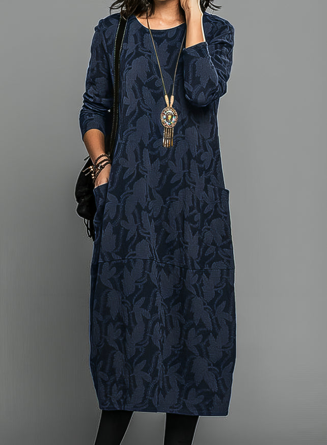 Grace | Long-Sleeve Elegant Silhouette Women Summer Midi Dress