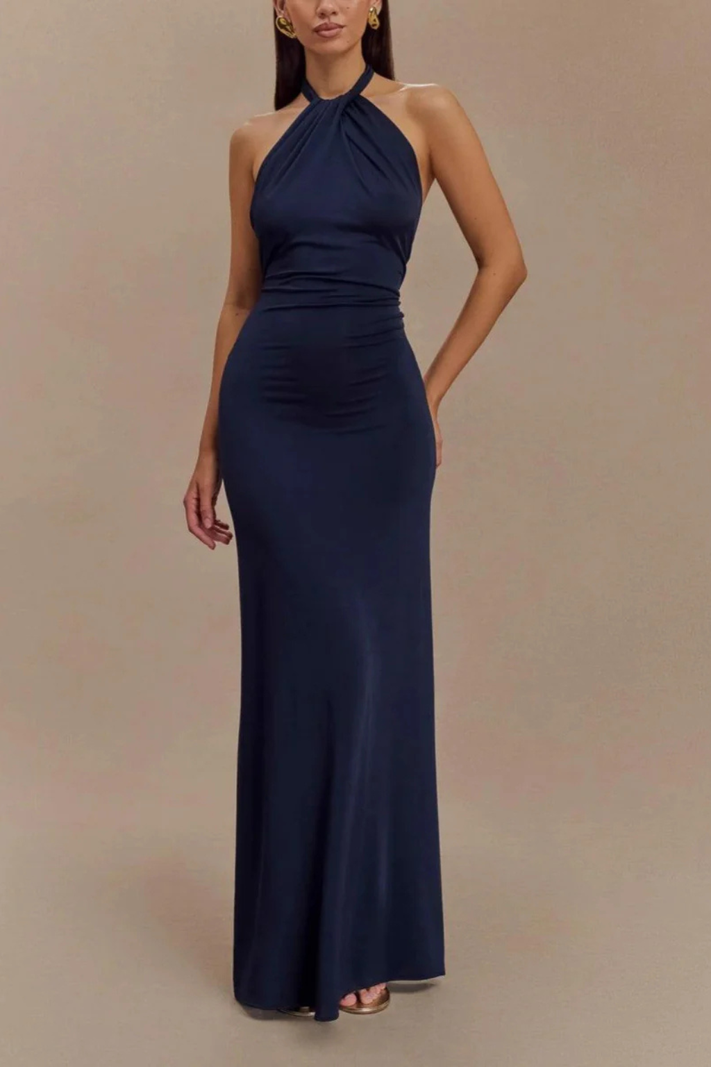 Rosalie | Halter Open-Back Bodycon Women Summer Maxi Dress
