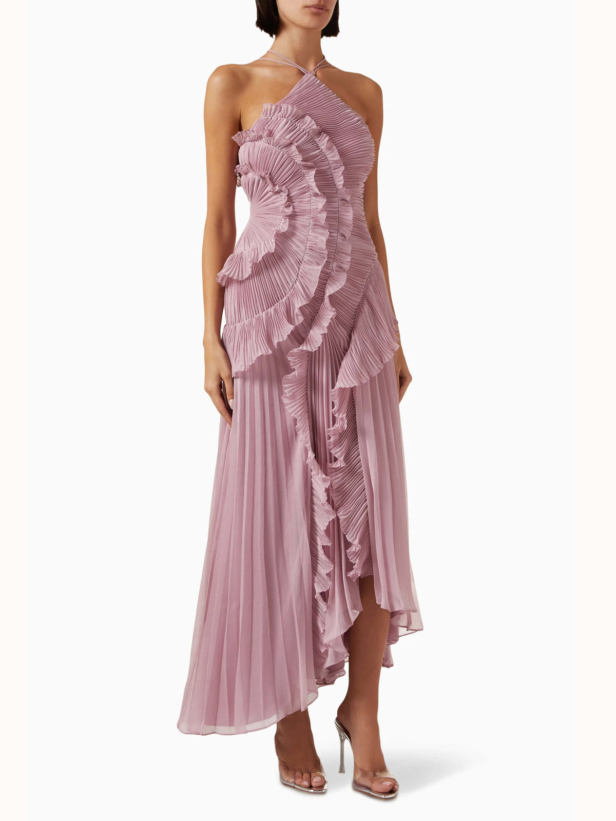 Tiana | One-Shoulder Cascading Ruffle Women Summer Maxi Dress