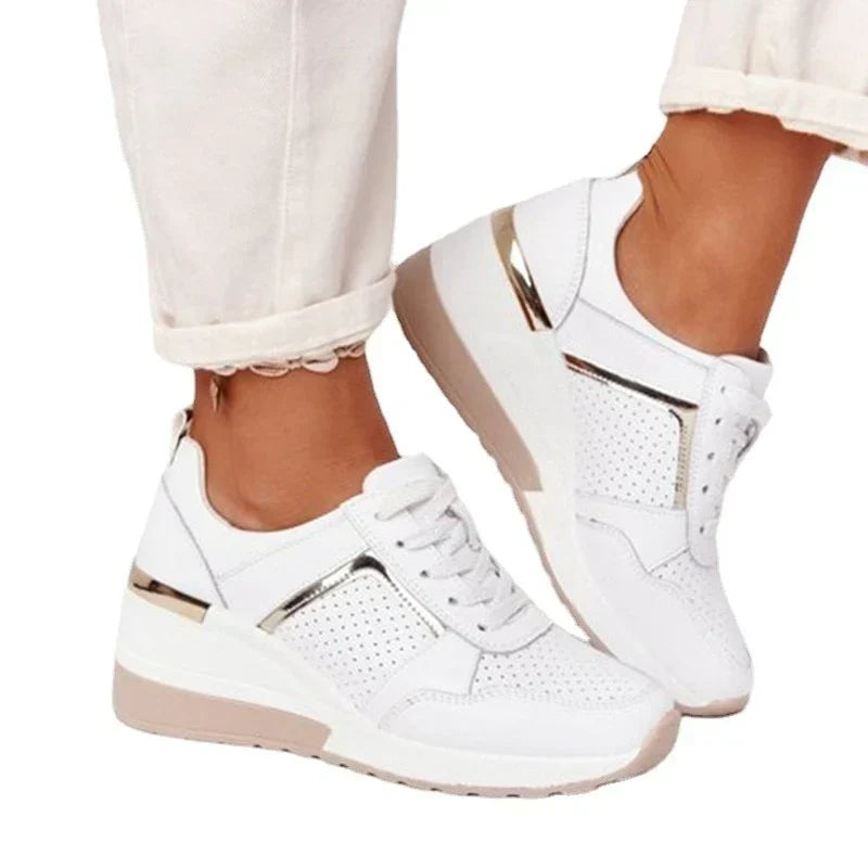 Jolie | Hidden-Wedge Platform Women Comfortable Sneakers