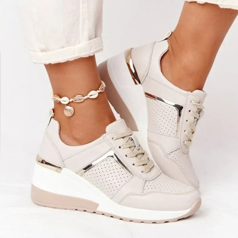 Jolie | Hidden-Wedge Platform Women Comfortable Sneakers