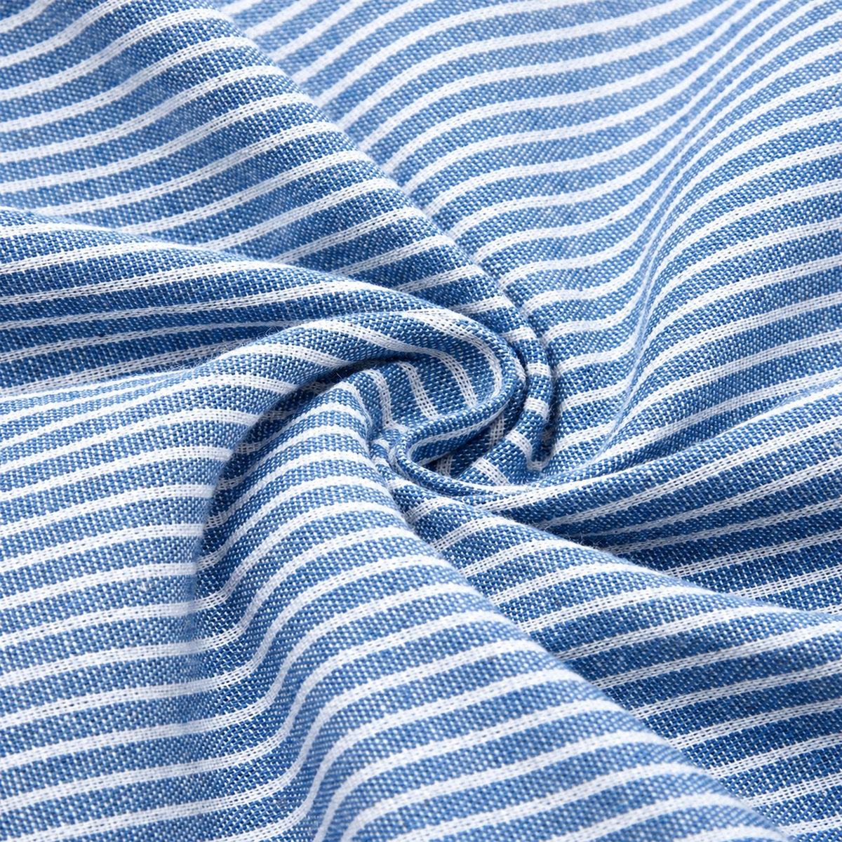 Tilly | Striped Button-Detail Short-Sleeve Women Summer Midi Dress