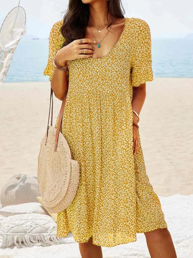 Dixie | Ditsy Floral Flutter-Sleeve Women Summer Mini Dress