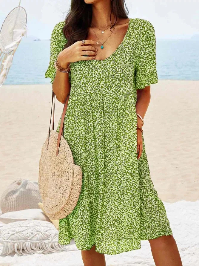 Dixie | Ditsy Floral Flutter-Sleeve Women Summer Mini Dress