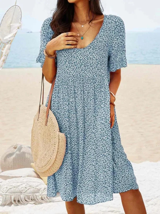 Dixie | Ditsy Floral Flutter-Sleeve Women Summer Mini Dress