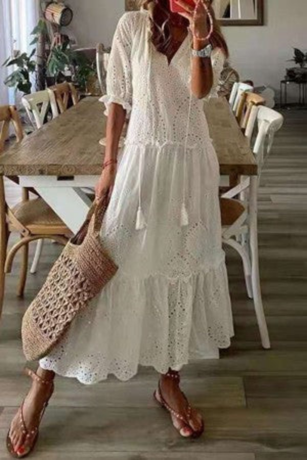 Alexis | Floral Tiered Relaxed Women Summer Maxi Dress