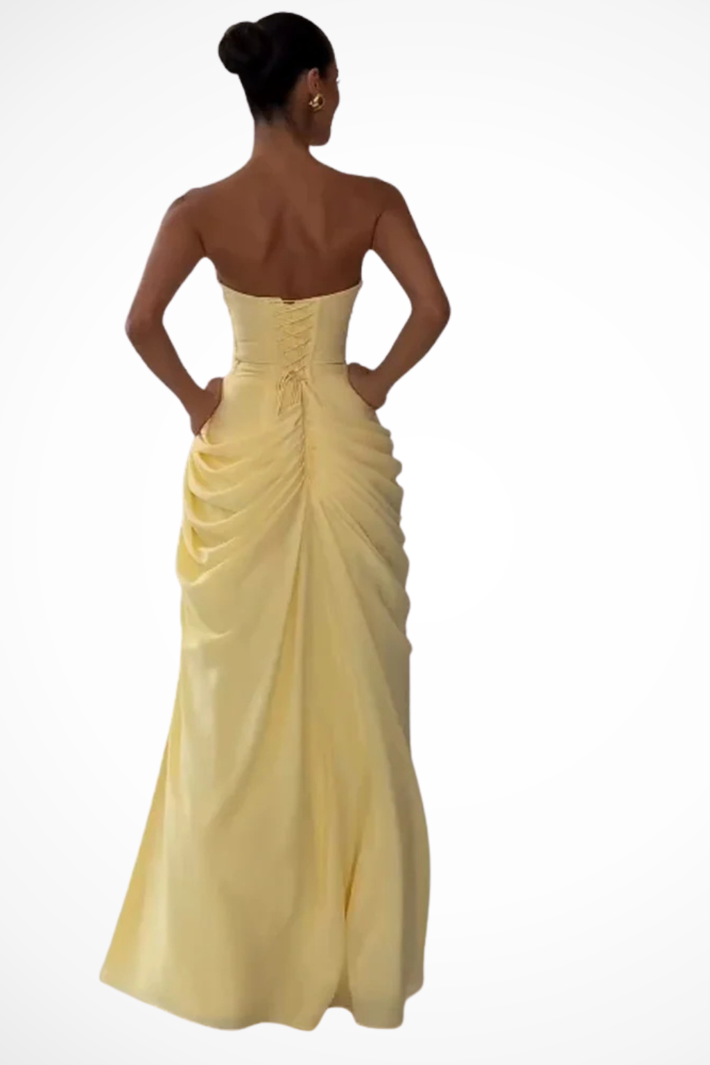 Maria | Strapless Ruched Evening Women Summer Maxi Dress