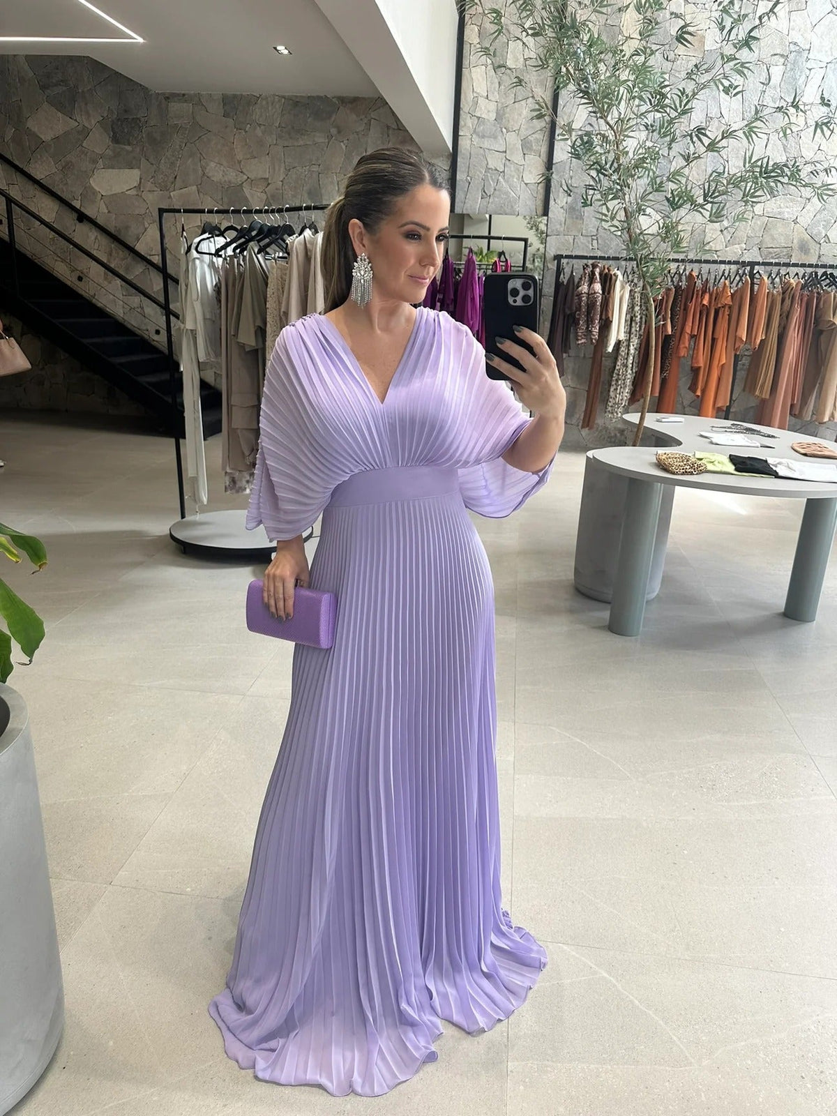 Bethany | Colourful Pleated Flowing Women Summer Maxi Dress