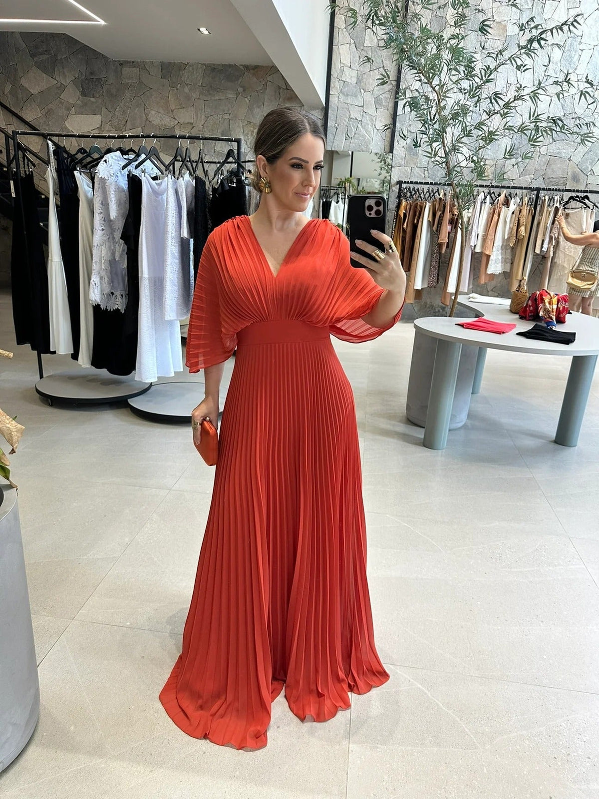 Bethany | Colourful Pleated Flowing Women Summer Maxi Dress