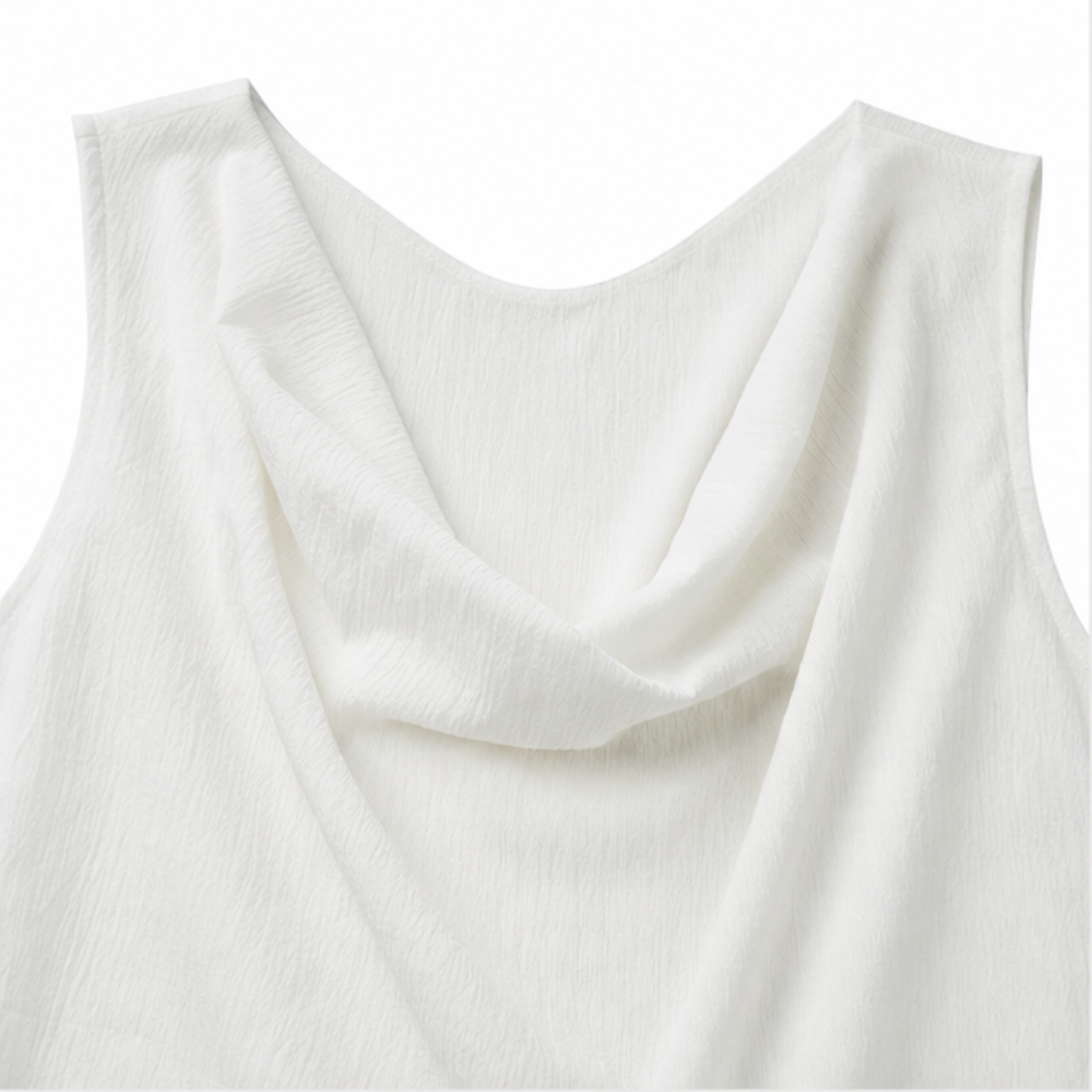 Nola | Cowl-Neck Hidden-Pocket Women Summer Mini Dress